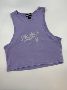 Playboy Cropped Tank Top Size Xl